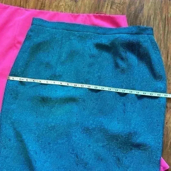 LOT: Women’s Plus- Knee-length Size 18 Skirts Pink Teal Curvy Feminine - Picture 5 of 12